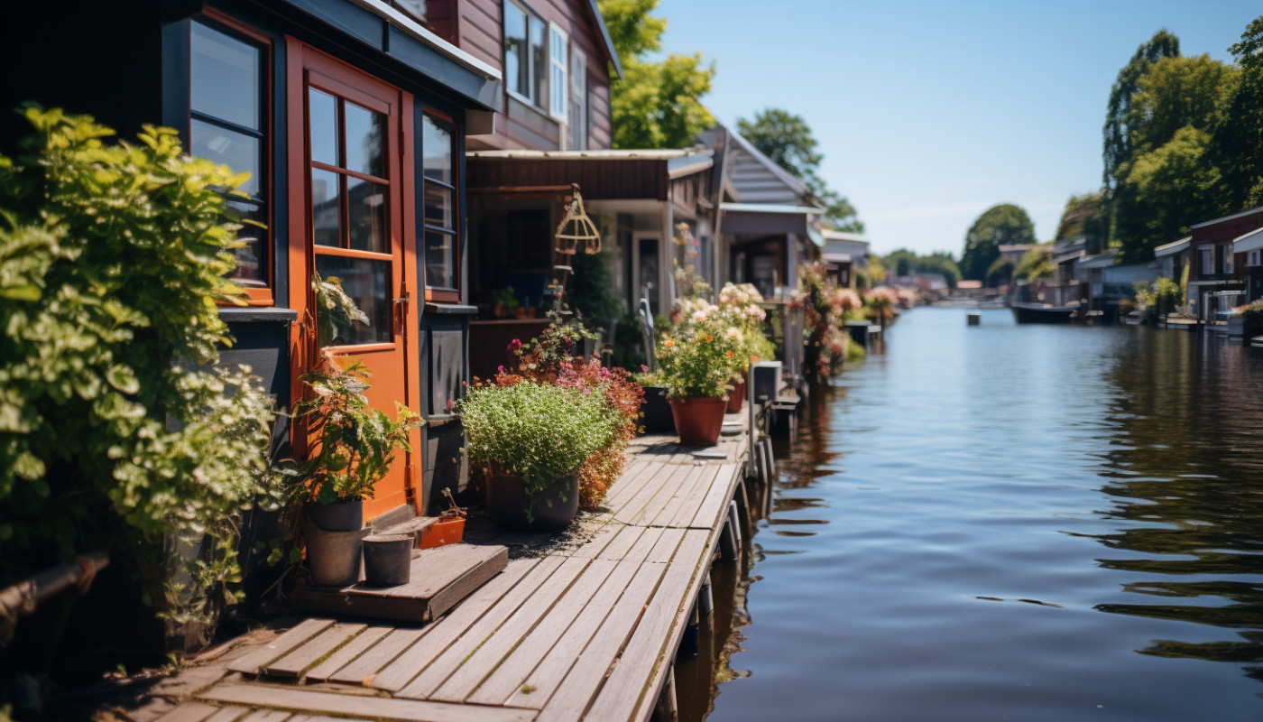 Explorando las casas flotantes de Ámsterdam